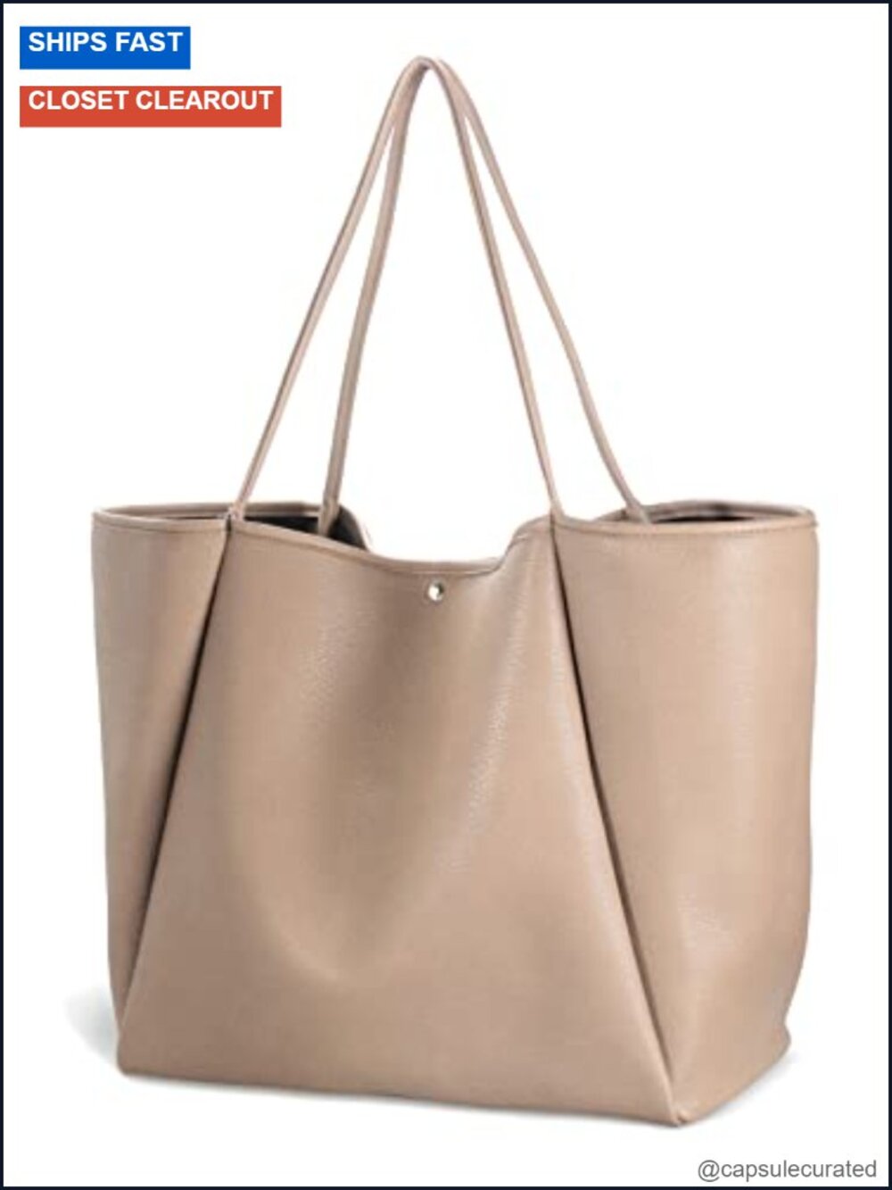 Oversize PU Leather Tote Women Weekender Bag Shopper Handbag Travel Purse